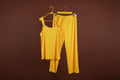 Vibrant Yellow Flared Pants & Tank Top Set